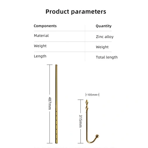 Anal Set Golden AllNight 3867 Hook Adjustable LOCKINK 0120